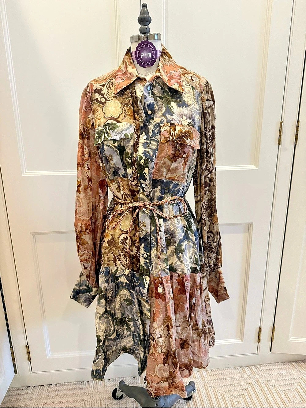 Alémais Floral Mini Dress Size US6 EU10 Like New